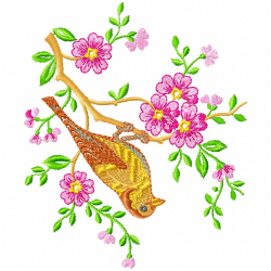 Flowers And Tree Embroidery Design 9 Flowers And Tree Embroidery Design 9